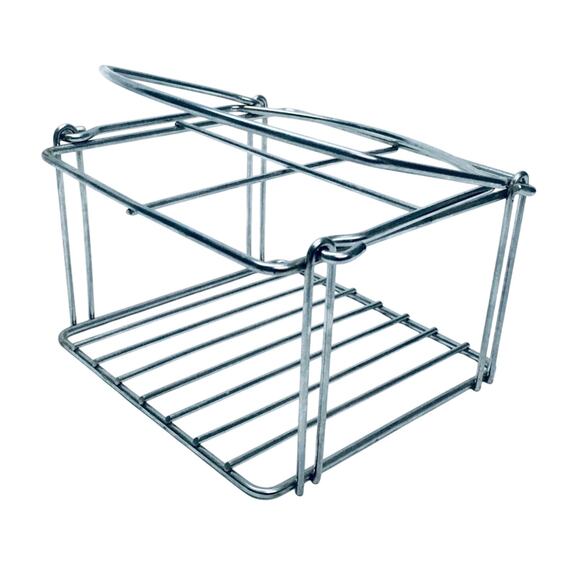 Wire Condiment Caddy with Folding Handles - Picture 3 of 4